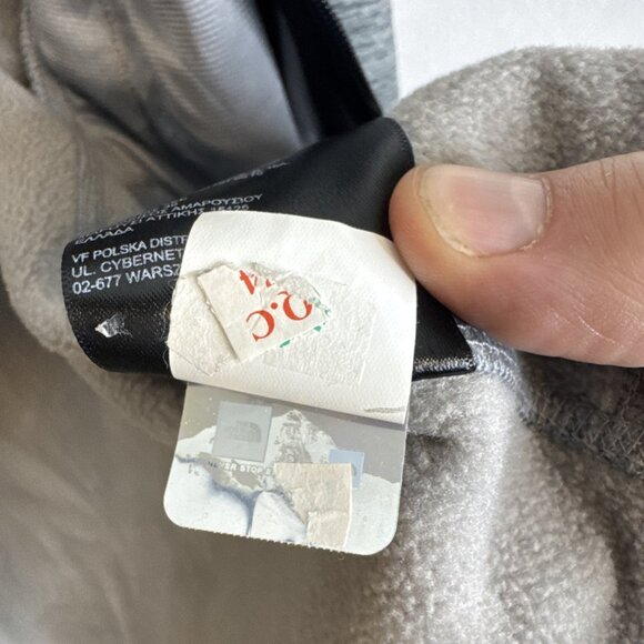 The North Face Men’s XL Full Zip Hoodie Gray Fleece Lined TNF Logo Outdoor - Picture 9 of 9